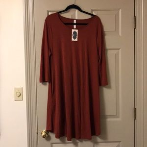 Burnt orange boutique dress